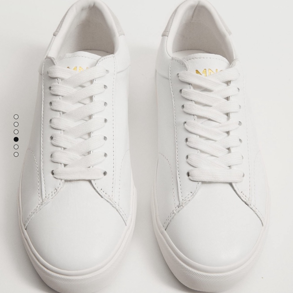 Mango White Lace Tennis Sneakers